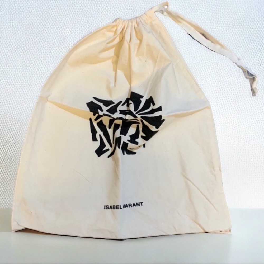 ISABEL MARANT Cotton Canvas Drawstring Shoe Pouch NEW!
